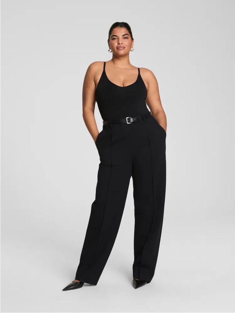 Spanx SPANXsupersmooth PerfectFit Ponteā Barrel Leg Pant in Classic Black
